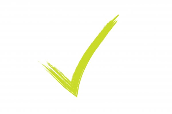 inteligator background check service green checked sign on white background